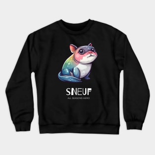 Funny outfit for lonely people, dog, cat, gift "SNEUF" Crewneck Sweatshirt